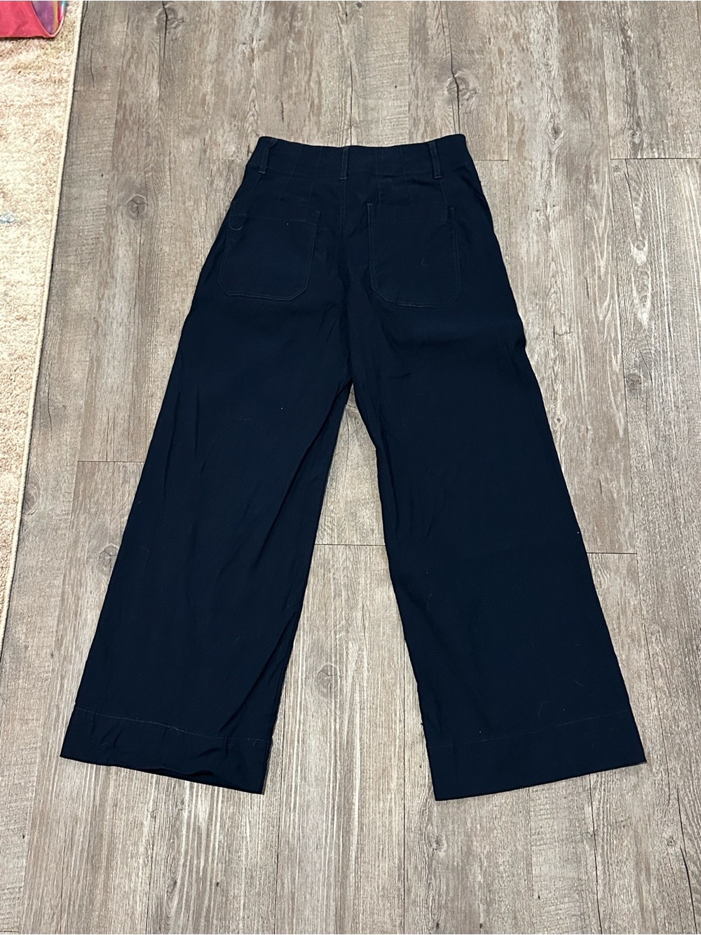 Maeve Anthropologie The Colette Wide Leg Navy Pants 26 - Picture 6 of 9